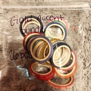 26 roll bundle of gold accent washi tape